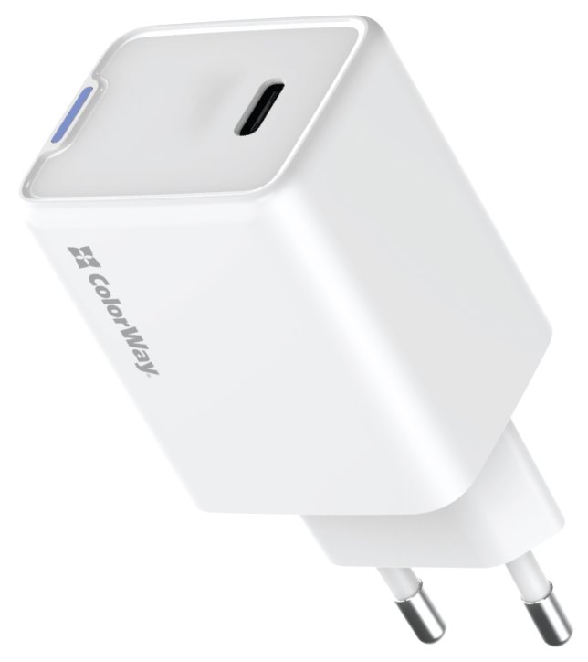 COLORWAY 1x USB-C/ síťová nabíječka/ GaN/ PD/ PPS/ 45W/ Bílá CW-CHS057PD-WT