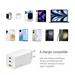 COLORWAY 2x USB-C, 1x USB-A/ síťová nabíječka/ GaN/ PD/ PPS/ 100W/ Bílá CW-CHS061PD-WT