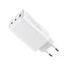 COLORWAY 2x USB-C, 1x USB-A/ síťová nabíječka/ GaN/ PD/ PPS/ 100W/ Bílá CW-CHS061PD-WT
