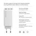 COLORWAY 2x USB-C, 1x USB-A/ síťová nabíječka/ GaN/ PD/ PPS/ 100W/ Bílá CW-CHS061PD-WT