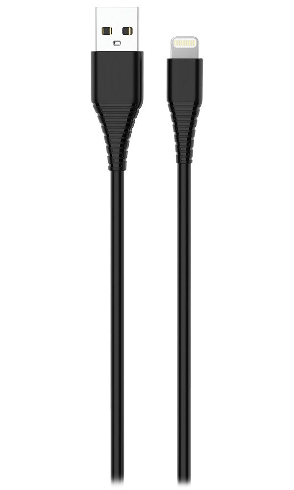 Colorway Datový Kabel USB/ Apple Lightning/ 2.4A/ 1m/ PVC/ Černý CW-CBUL024-BK