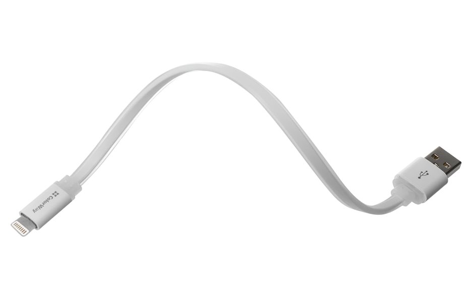 Colorway Datový Kabel USB male - Lightning male/ 0,25m/ Bílý CW-CBUM-LM25W