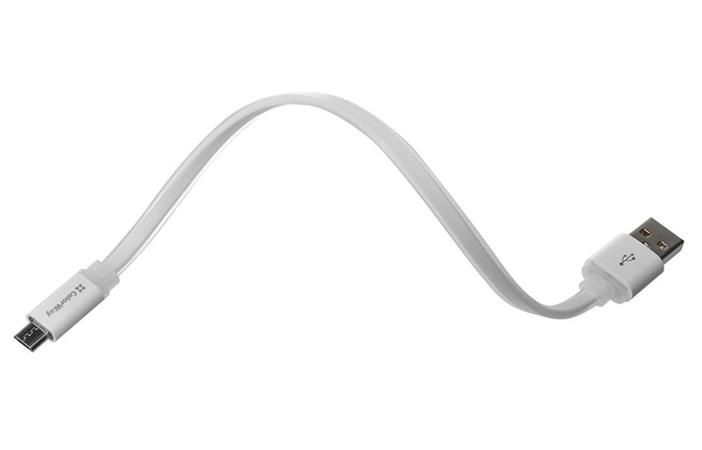 Colorway Datový Kabel USB male - Micro USB male/ 0,25m/ Bílý CW-CBUM-MUM25W