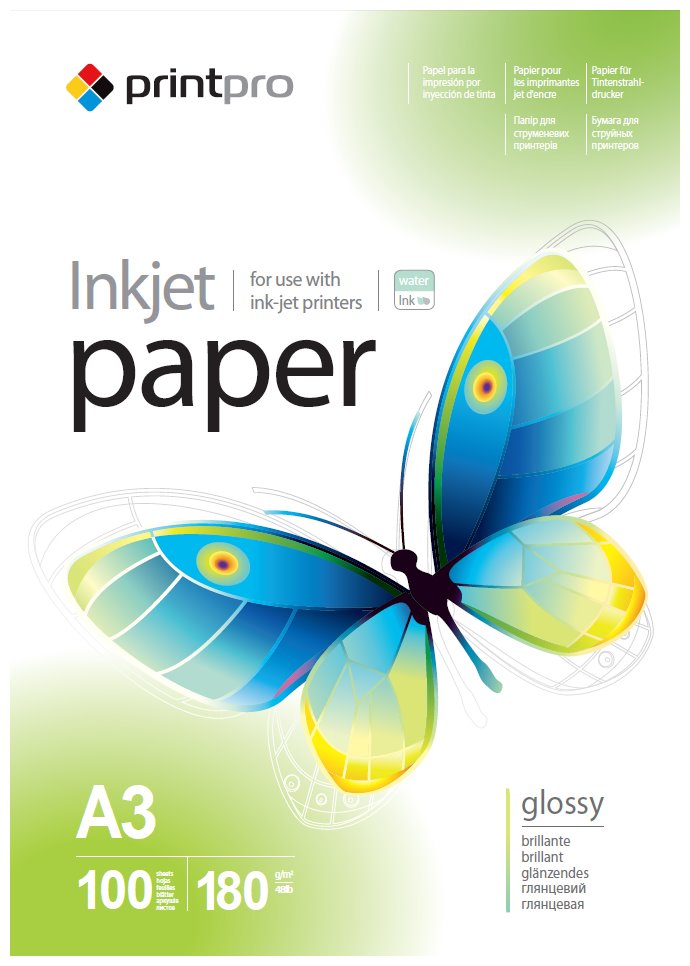 Colorway fotopapír Print Pro lesklý 180g/m2/ A3/ 100 listů PGE180100A3