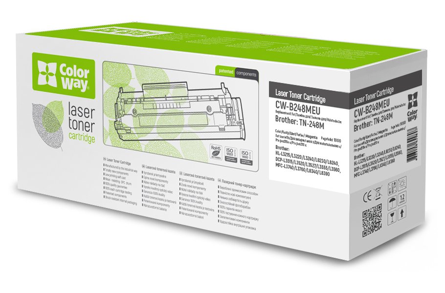 COLORWAY kompatibilní toner pro BROTHER TN-248M/ Magenta/ 1 000 stran CW-B248MEU