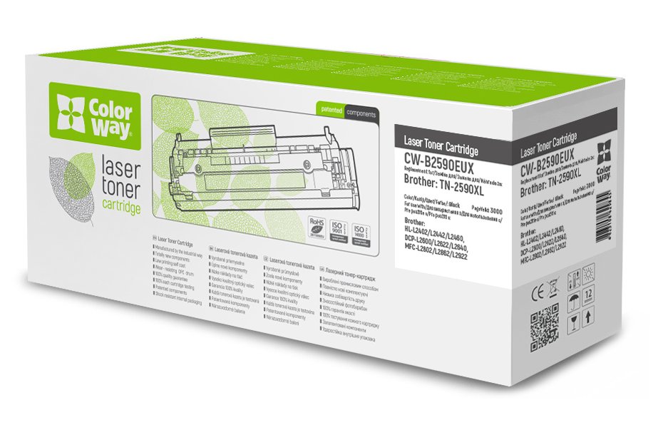 COLORWAY kompatibilní toner pro BROTHER TN-2590XL/ Černý/ 3 000 stran CW-B2590EU