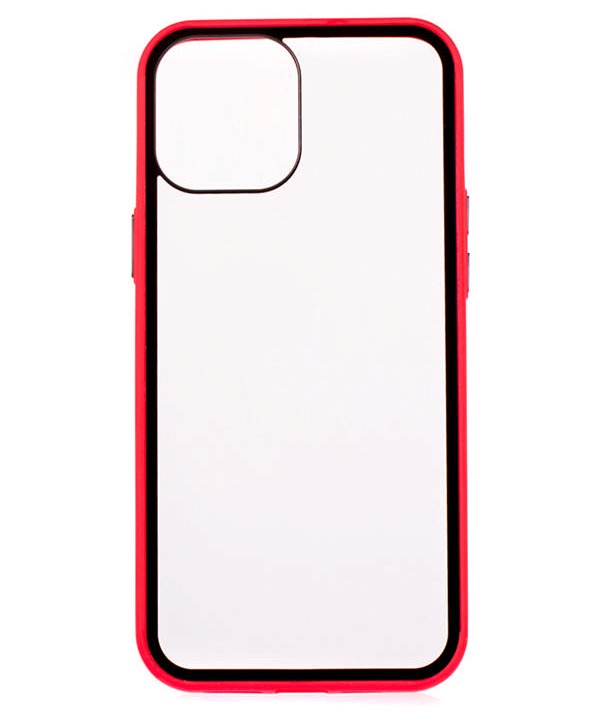 COLORWAY Smart Clear Case/ Apple iPhone 12 Pro Max/ Červený CW-CSCAI12PM-RD