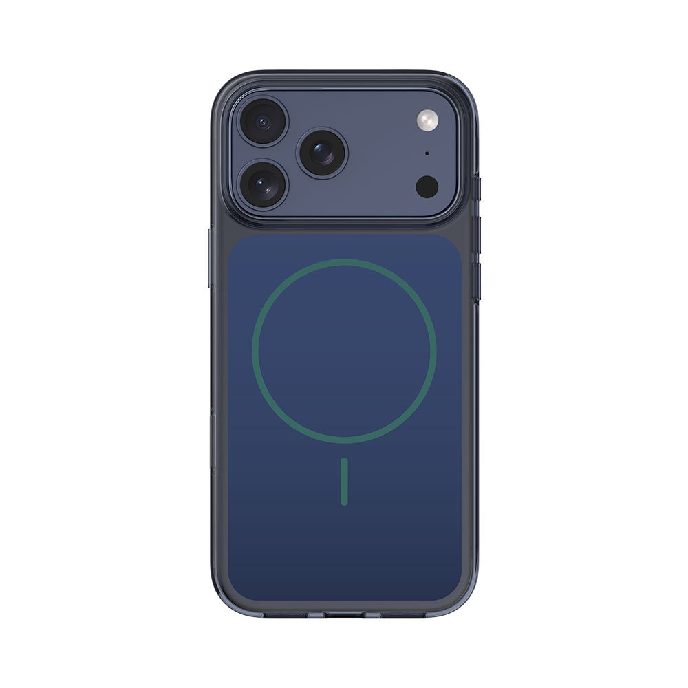 Comma kryt Crystal Shield Magnetic Case pre iPhone 17 Pro - Translucent Blue 6942297143364