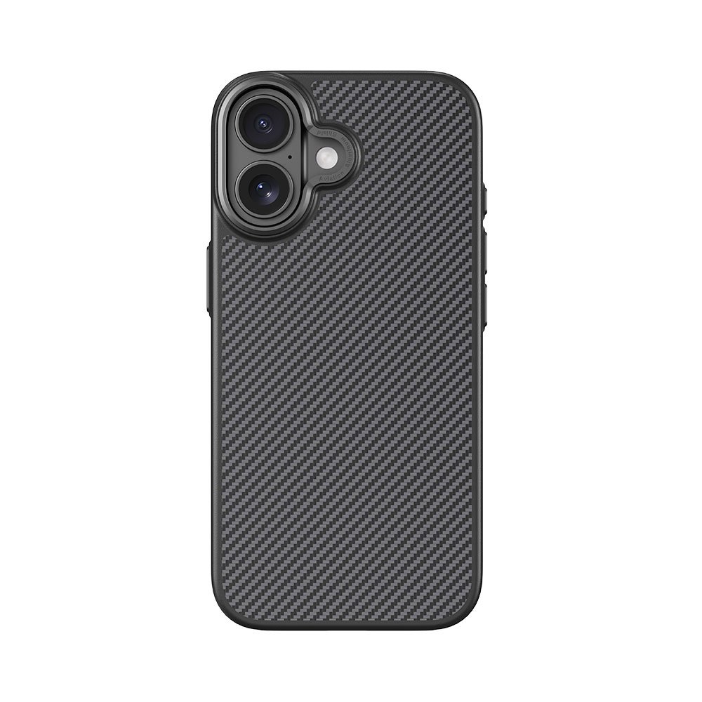 Comma kryt Kevlar Magnetic Shockproof Case pre iPhone 17 - Black 6942297133501