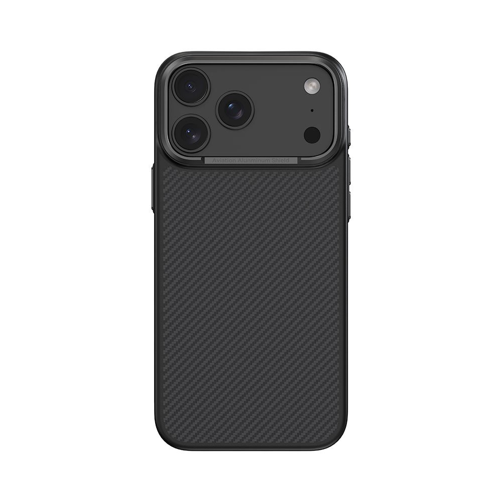 Comma kryt Kevlar Magnetic Shockproof Case pre iPhone 17 Pro - Black 6942297133525