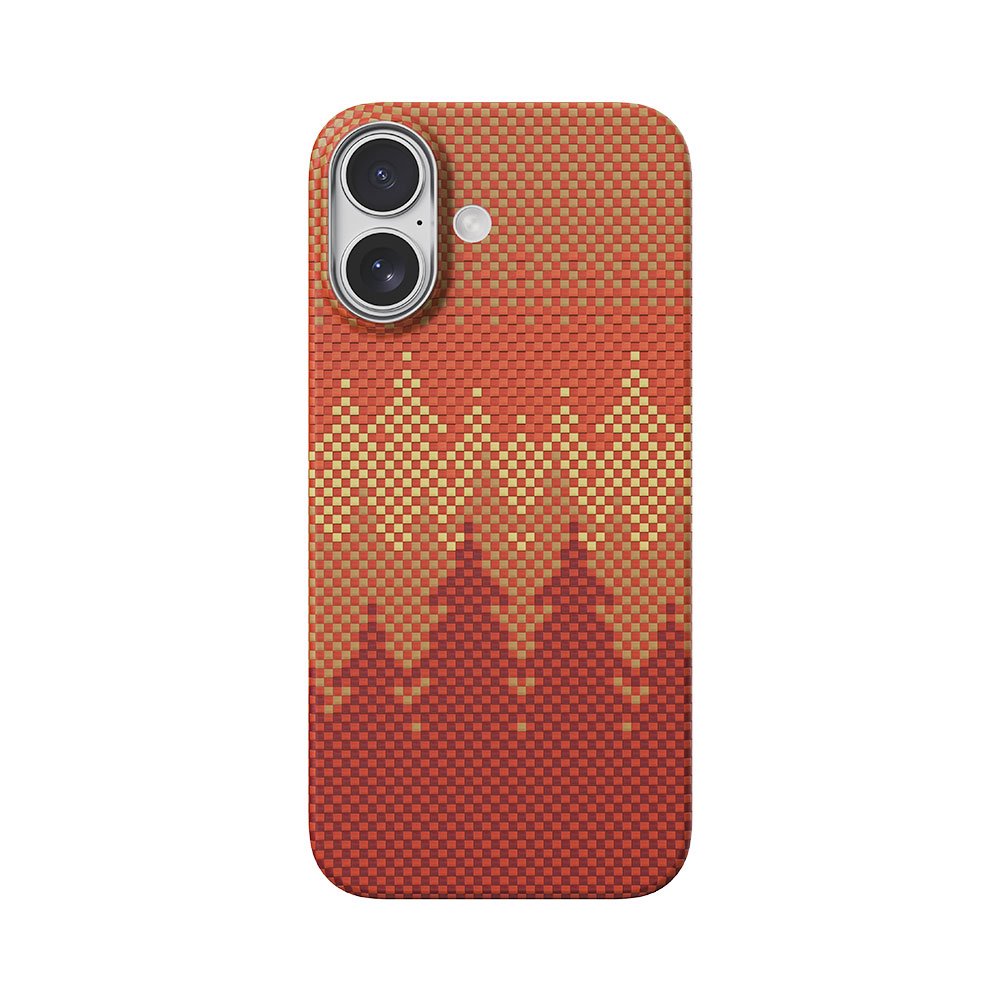 Comma kryt Woven Kevlar Magnetic Shockproof Case pre iPhone 17 - Pinery Forest 6942297136816