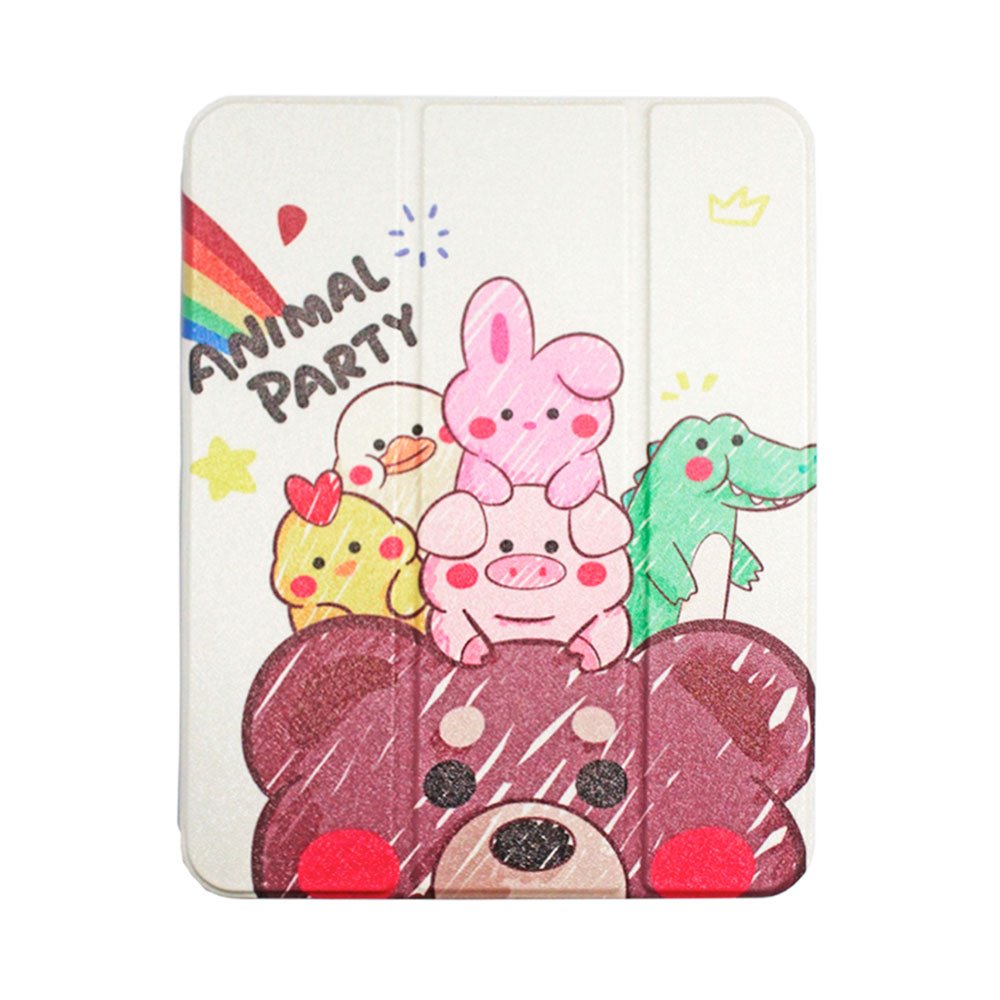 Comma puzdro Lingos Case with Pencil Slot pre iPad 10.9" 2022 10th Gen - Animal Party 6938595377358