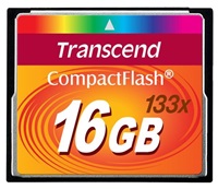 CompactFlash 16GB, 133x, MLC TS16GCF133