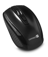 CONNECT IT Bezdrátová optická myš (+ 2x AAA baterie zdarma), černá CI-1223