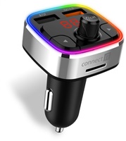 CONNECT IT CarRGB Bluetooth transmitter, 2xUSB+MicroSD, stříbrná CCC-9090-SL