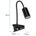 CONNECT IT CLIP 2 stolní Led lampička s klipem, baterie,USB-C, ČERNÁ CLI-7060-BK