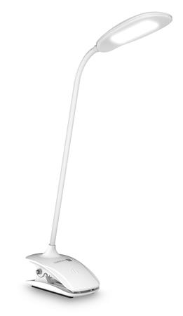 CONNECT IT CLIP stolní Led lampička s klipem, int. baterie, USB-C, BÍLÁ CLI-7020-WH
