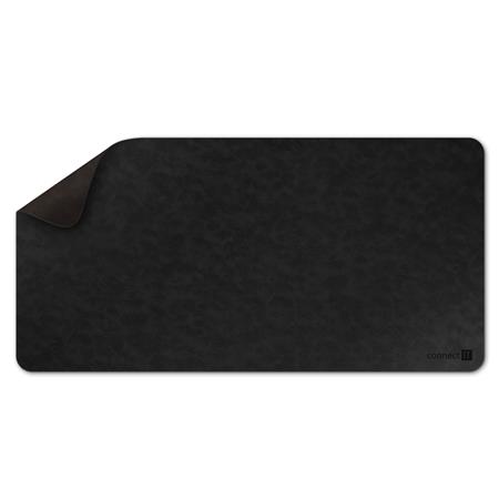 CONNECT IT DoubleColor podložka pod klávesnici a myš,umělá kůže, ČERNÁ+TMAVĚ HNĚDÁ CMP-4030-LG