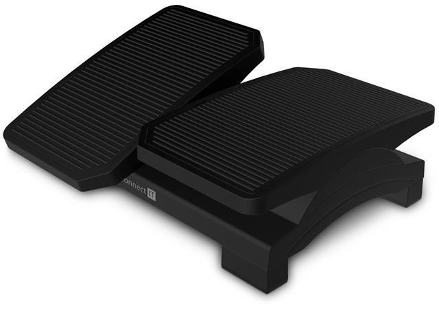 CONNECT IT FOR HEALTH DoubleLegPad polohovatelná podložka pod nohy CFH-4100-BK