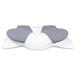 CONNECT IT FOR HEALTH Gemini Anatomický polštář, BÍLO-ŠEDÝ CFH-6032-WH