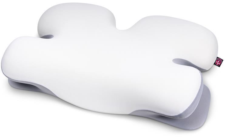 CONNECT IT FOR HEALTH Virgo Anatomický polštář, BÍLO-ŠEDÝ CFH-6030-WH