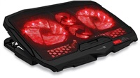CONNECT IT FrostWind chladicí podložka pod notebook s červeným podsvícením, černá CCP-2200-RD