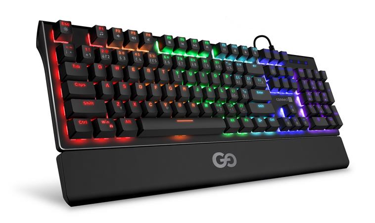 CONNECT IT GG mechanická herní klávesnice.USB,antighost,podsvícená (CZ+SK verze), ČERNÁ CKB-7050-CS