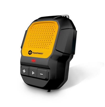 CONNECT IT Hyperbass ClipBEAT bezdrátový reproduktor s klipem ČERNO-ŽLUTÝ HSP-1010-BK