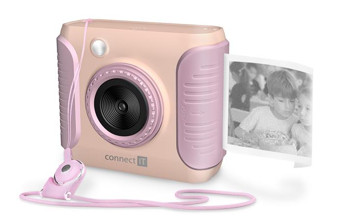 CONNECT IT INSTAPRINT dětský instantní fotoaparát RŮŽOVÝ CIC-1010-PK