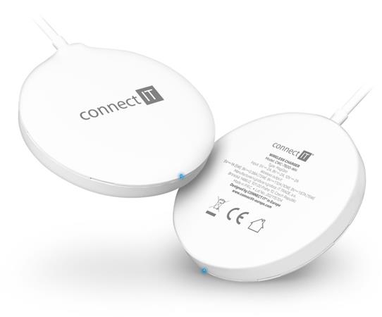 CONNECT IT MagSafe Wireless Fast Charge bezdrátová nabíječka, 15 W, BÍLÁ CWC-7600-WH
