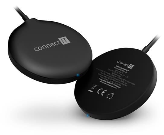 CONNECT IT MagSafe Wireless Fast Charge bezdrátová nabíječka, 15 W, černá CWC-7600-BK