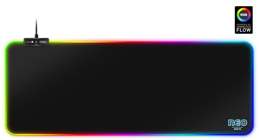 CONNECT IT NEO RGB podložka pod myš a klávesnici, vel. L (800 × 300 mm) CMP-3100-LG