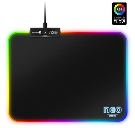 CONNECT IT NEO RGB podsvícená podložka pod myš, vel. S (320 × 245 mm) USB CMP-3100-SM