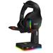 CONNECT IT NEO Stand-It RGB stojánek na sluchátka + USB hub, ČERNÝ CHX-3590-BK