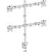 CONNECT IT QuadroArm Basic stolní držák na 4 monitory, ČERNÝ CMF-3405-BK