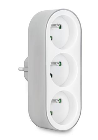 CONNECT IT Rozbočovací adaptér Tripple Split , 3 zásuvky (bíla) CES-0010-WH