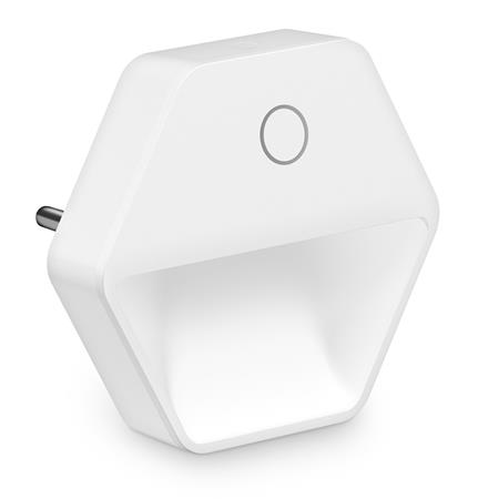 CONNECT IT SPARKLE 2 noční světlo s touch tlačítkem, 3 úrovně intenzity světla, BÍLÁ CLI-1020-WH