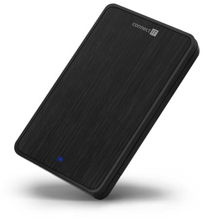 CONNECT IT ToolFree LITE externí box pro 2,5" HDD/SDD SATA, USB 3.0, ČERNÝ CEE-1200-BK