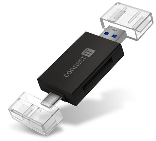 CONNECT IT USB-C/USB-A čtečka karet CFF-1020-BK