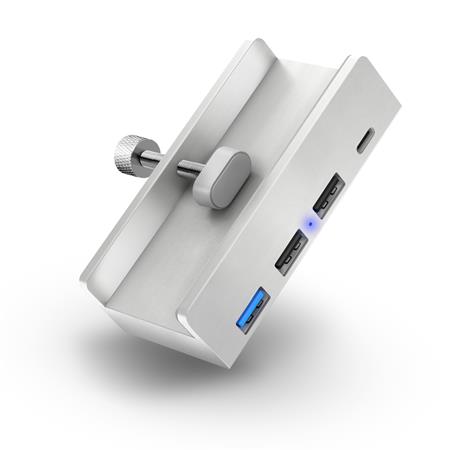 CONNECT IT USB DeskHub 4v1 na desku stolu, STŘÍBRNÝ CHU-5100-SL