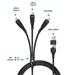 CONNECT IT Wirez 6in1 2x USB-C, 1x Lightning, 1,25 m, ČERNÝ CCA-2320-BK