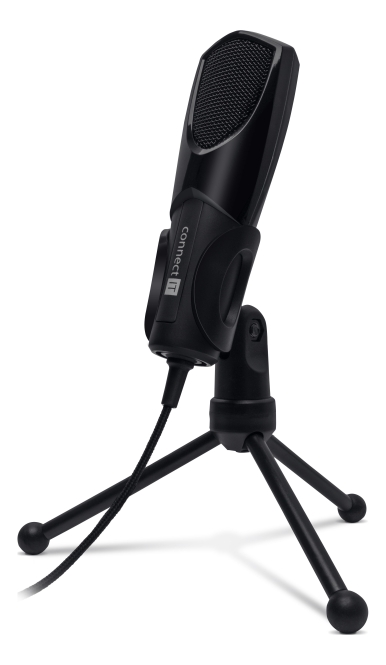 CONNECT IT YouMic mikrofon USB, pozlacený konektor USB CMI-8000-BK