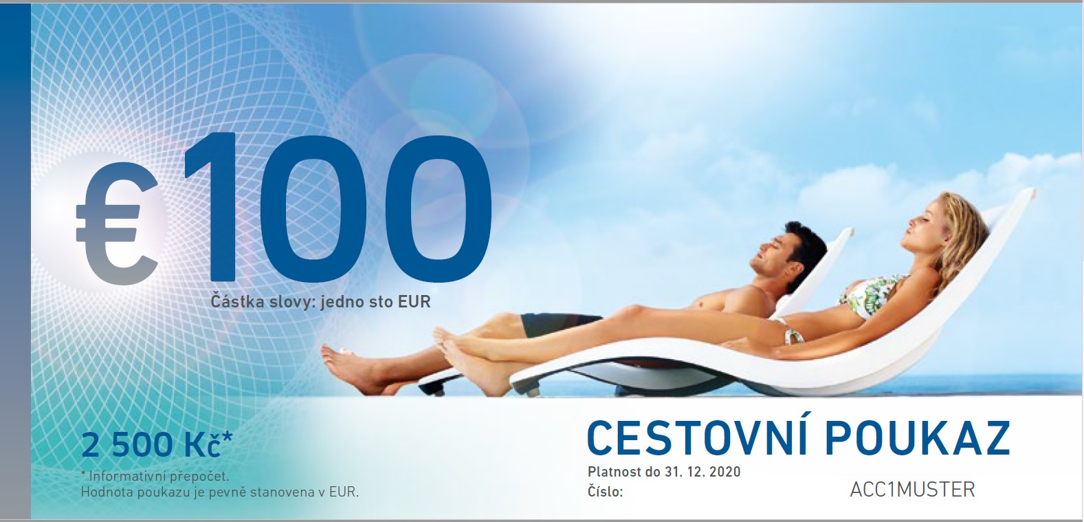 Connex Cestovní poukaz - 100 EUR - SK 1904400125