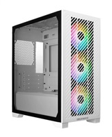 Cooler Master case Elite 301, mini-ITX, 3x 120mm ARGB Fan, bez zdroje, bílá E301-WGNN-S00
