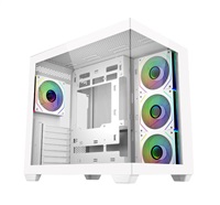 Cooler Master case Elite 681, ATX, Průhledná bočnice, 4x 120mm ARGB Fan, Bílá E681-WHNN-S00
