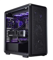 Cooler Master case MasterFrame 600 Black, Průhledná bočnice, ATX, 3x 140mm Fan, 1x 120mm Fan, Černá MF600-KGNN-S00