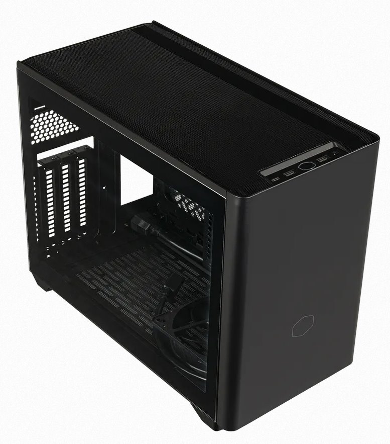 Cooler Master case NR200P V2 mini-ITX, 2x USB 3.2 Gen1, 1x USB-C 3.2 Gen2x2, černá NR200PV2-KCNN-S00