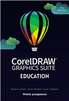 CorelDRAW Graphics Suite Edu 3 roky obnova pronájmu licence (5-50) (Windows/MAC) EN/FR/DE/IT/SP/BP/NL/CZ LCCDGSSUBRENA32