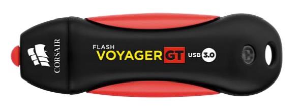 Corsair Flash Voyager GT USB3.0 64GB, gumený povrch, vodě odolný, 240/100MB/s CMFVYGT3B-64GB