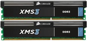 Corsair XMS3 16GB (Kit 2x8GB) 1333MHz DDR3, CL9 (9-9-9-24) 1.5V, chladič CMX16GX3M2A1333C9
